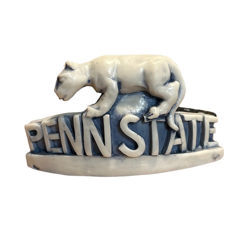 Penn State Nittany Lions Marble Figure Signed R. Ruth
